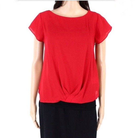 INC International Concepts Tops - NWOT INC Twist Front Blouse